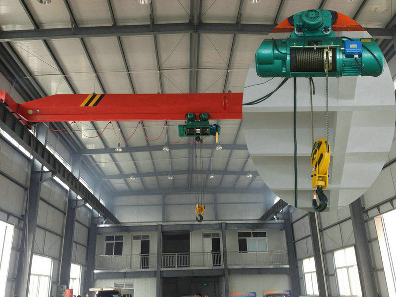 12 ton single girder overhead crane with electric hoist